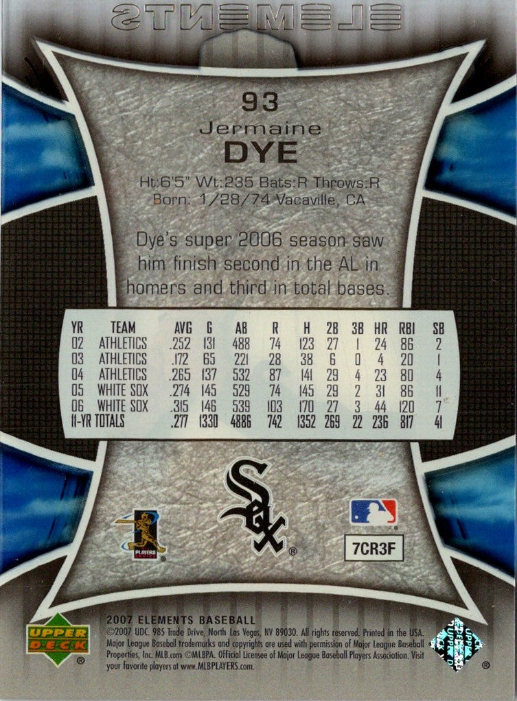 2007 Upper Deck Elements Jermaine Dye