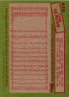 1985 Topps Tom Seaver #670