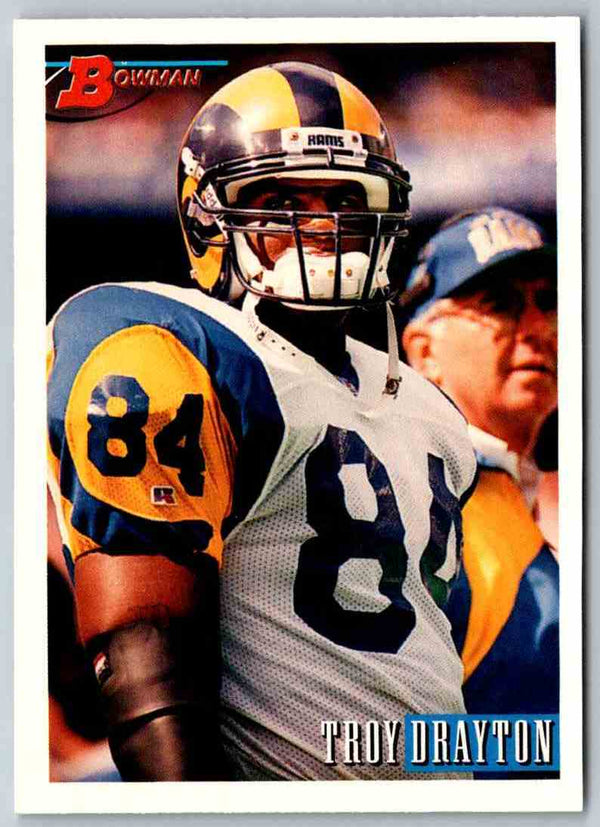 1993 Bowman Football Troy Drayton #40