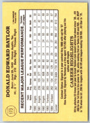 1985 Donruss Don Baylor