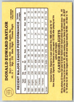 1985 Donruss Don Baylor #173