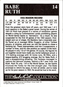 1992 Megacards Babe Ruth Prototyes Year In Review 1921