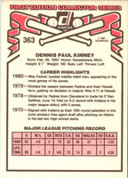 1981 Donruss Dennis Kinney #363 Rookie
