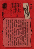 1987 Topps Emanuel King #196 Rookie