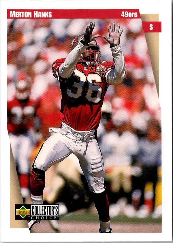 1997 Collector's Choice San Francisco 49ers Merton Hanks #SF2