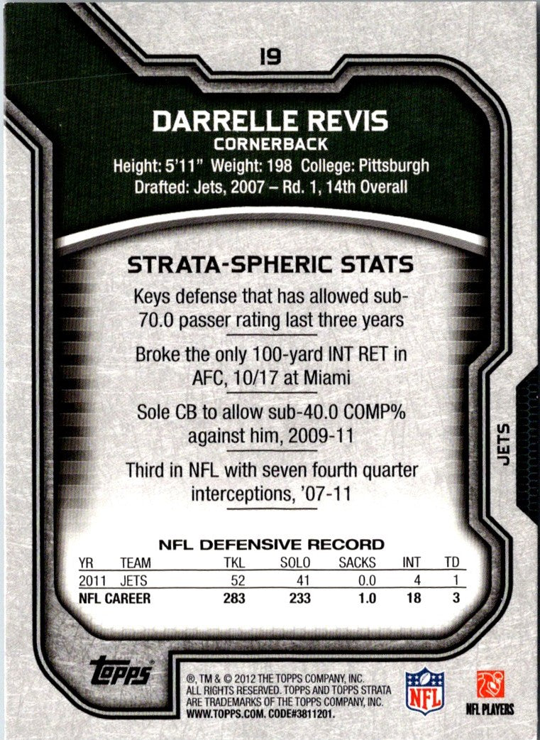 2012 Topps Strata Darrelle Revis