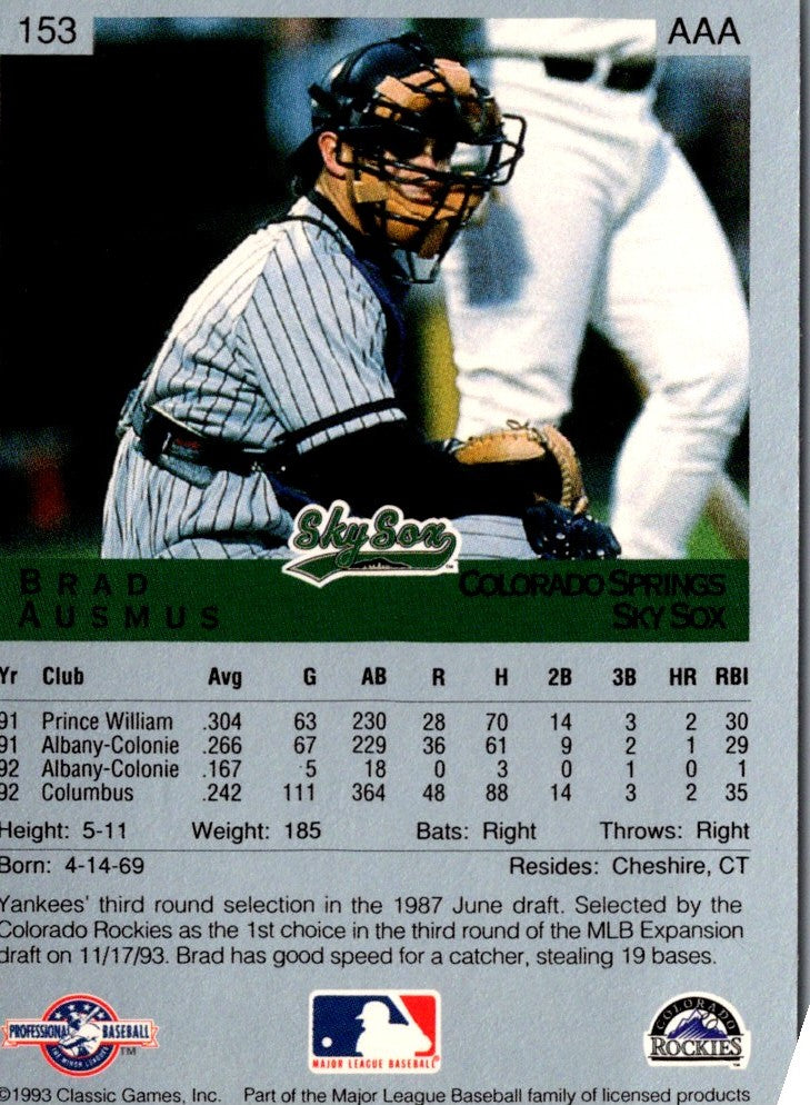 1993 Classic Best Brad Ausmus