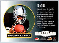 1998 Leaf Rookies And Stars Napoleon Kaufman #5 OF 20