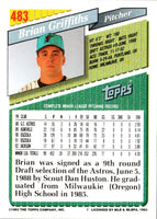1993 Topps Inaugural Marlins Brian Griffiths #483