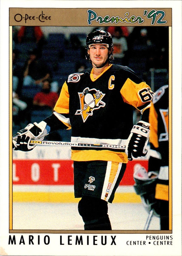 1991 O-Pee-Chee Premier Mario Lemieux #114