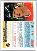 1991 Score Dave Manson #152