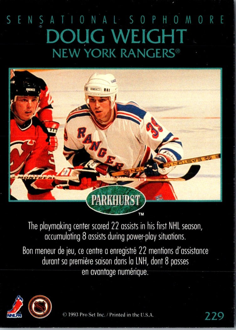 1992 Parkhurst Doug Weight