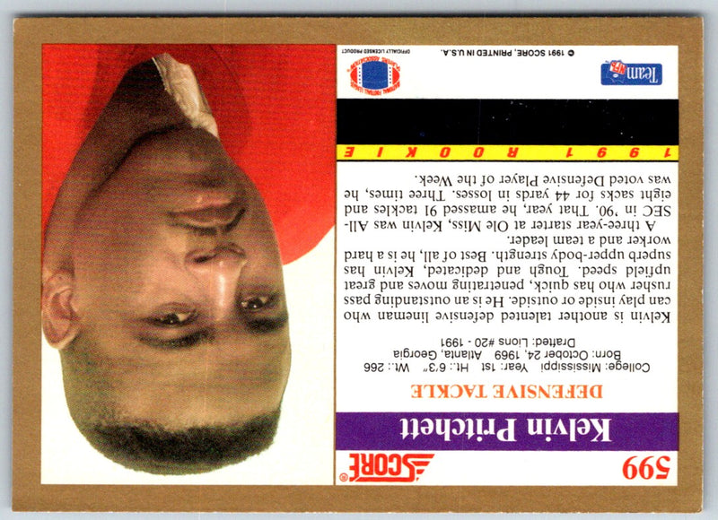 1991 Score Kelvin Pritchett