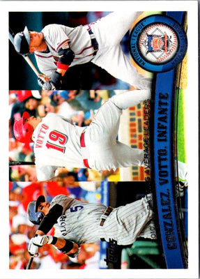 2011 Topps Carlos Gonzalez/Joey Votto/Omar Infante #134