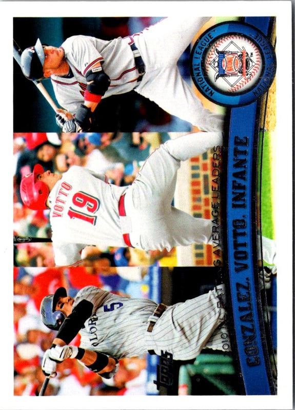 2011 Topps Carlos Gonzalez/Joey Votto/Omar Infante #134