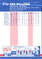 1987 Fleer Update Glossy Ken Williams #U-128