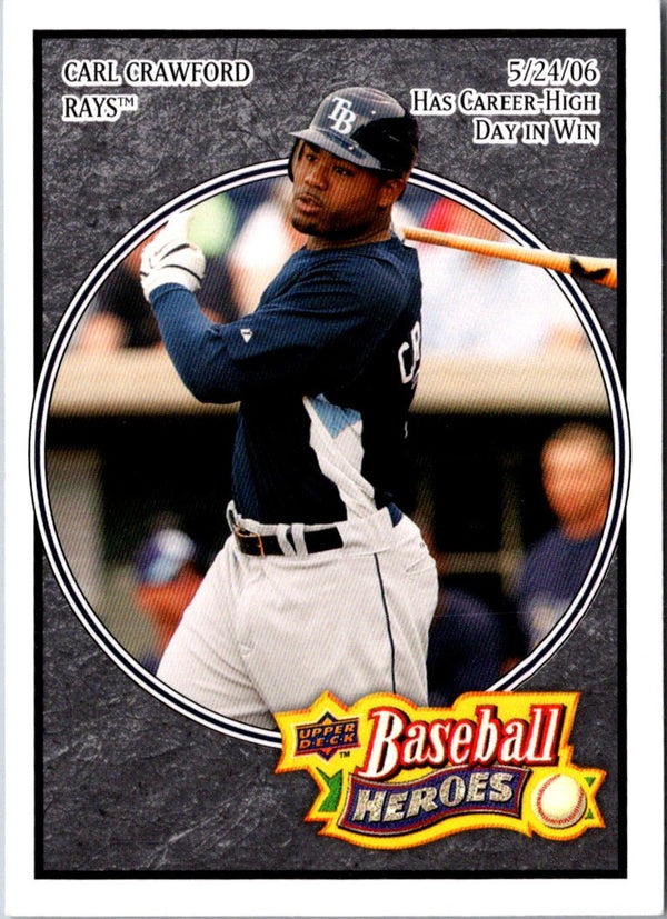 2008 Upper Deck Baseball Heroes Carl Crawford #165