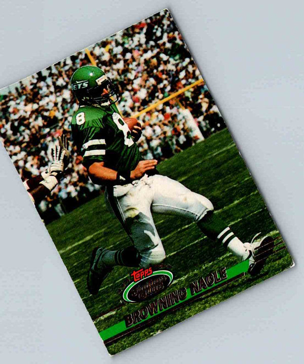1991 Topps Stadium Club Football Browning Nagle #170
