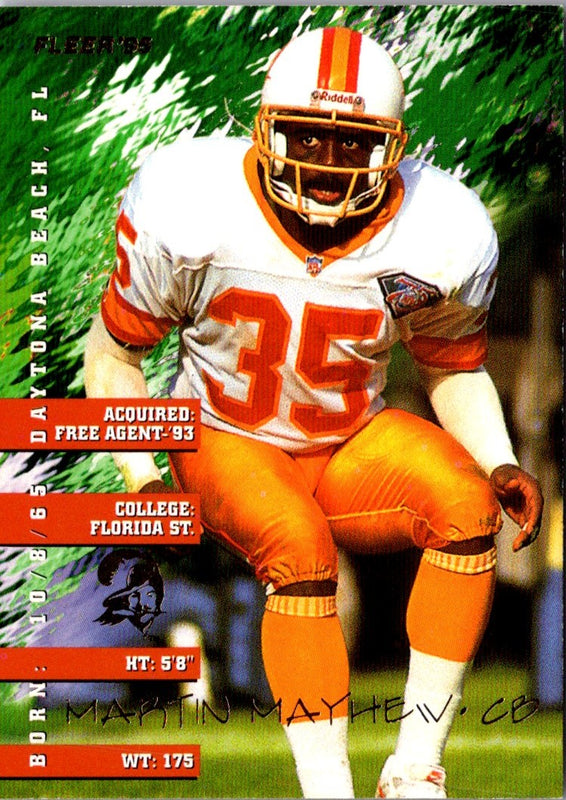 1995 Fleer Martin Mayhew #378