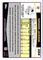 2006 Topps Tarvaris Jackson #384 Rookie