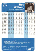 1984 Fleer Rob Wilfong #530