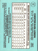 1985 Donruss Chet Lemon #90