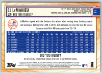 2018 Topps DJ LeMahieu #449