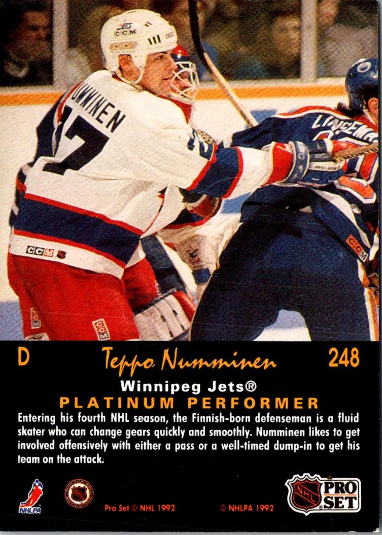 1991 Pro Set Platinum Teppo Numminen