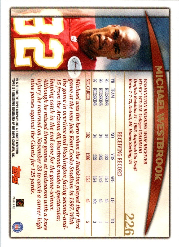 1998 Topps Michael Westbrook