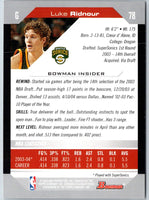 2004 Bowman Luke Ridnour #78