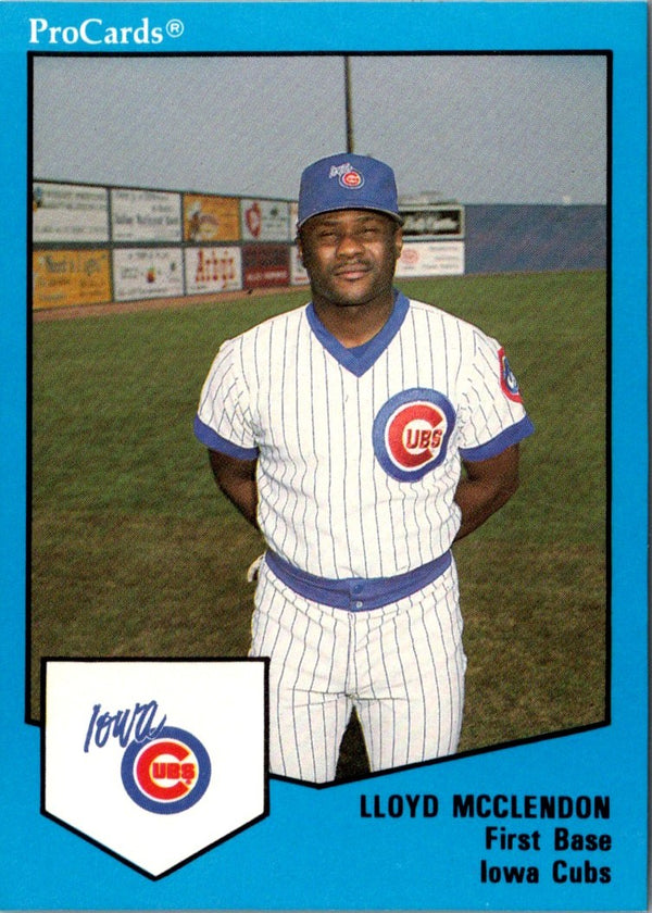 1989 ProCards Lloyd McClendon #1695