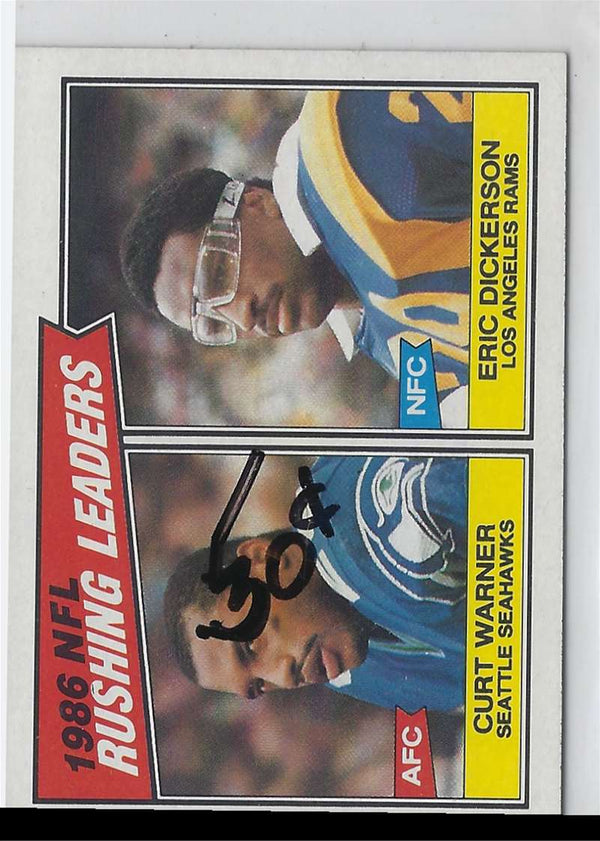 1987 Topps Rushing Leader Dickerson #