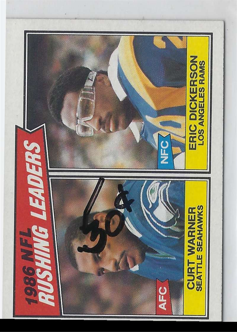 1987 Topps Rushing Leader Dickerson #