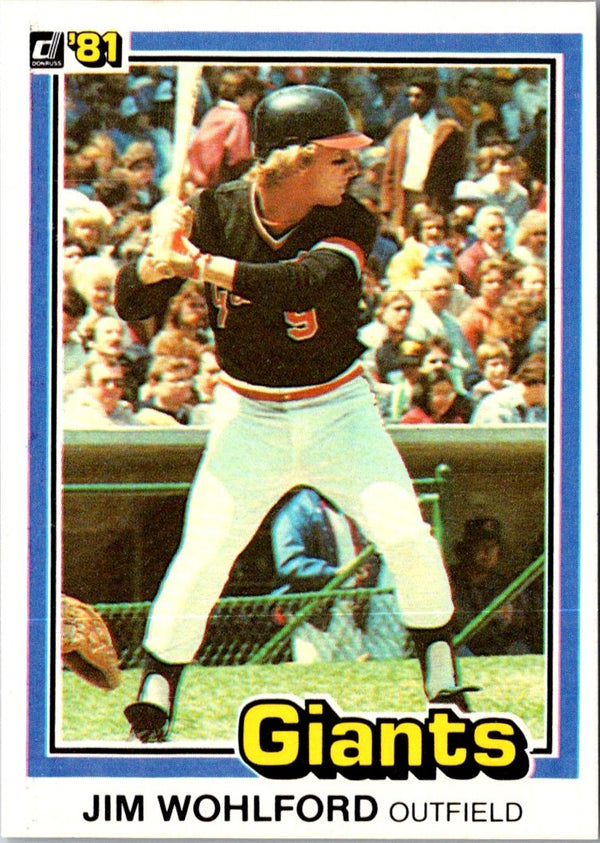 1981 Donruss Jim Wohlford #316