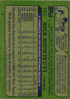 1982 Topps Rick Honeycutt #751