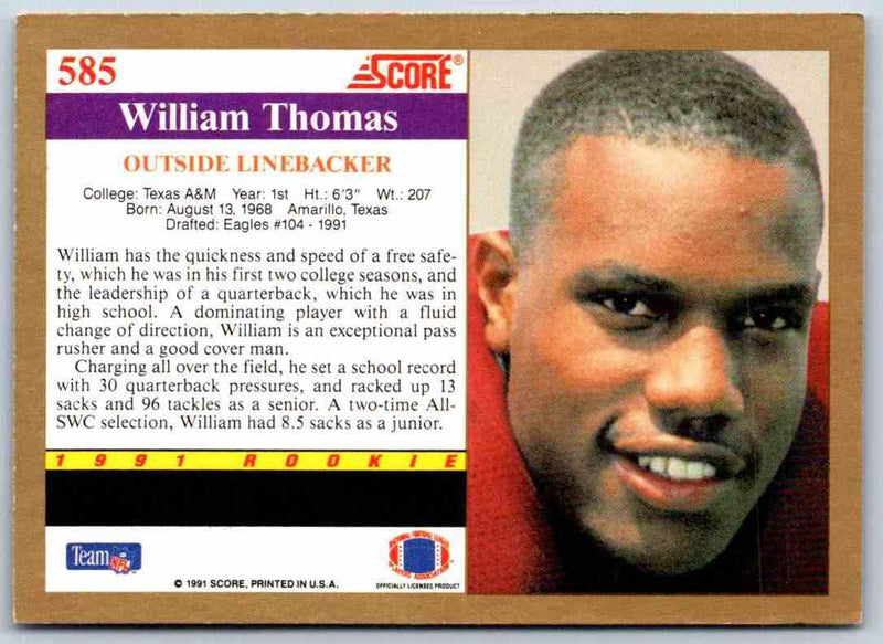 1991 Score William Thomas