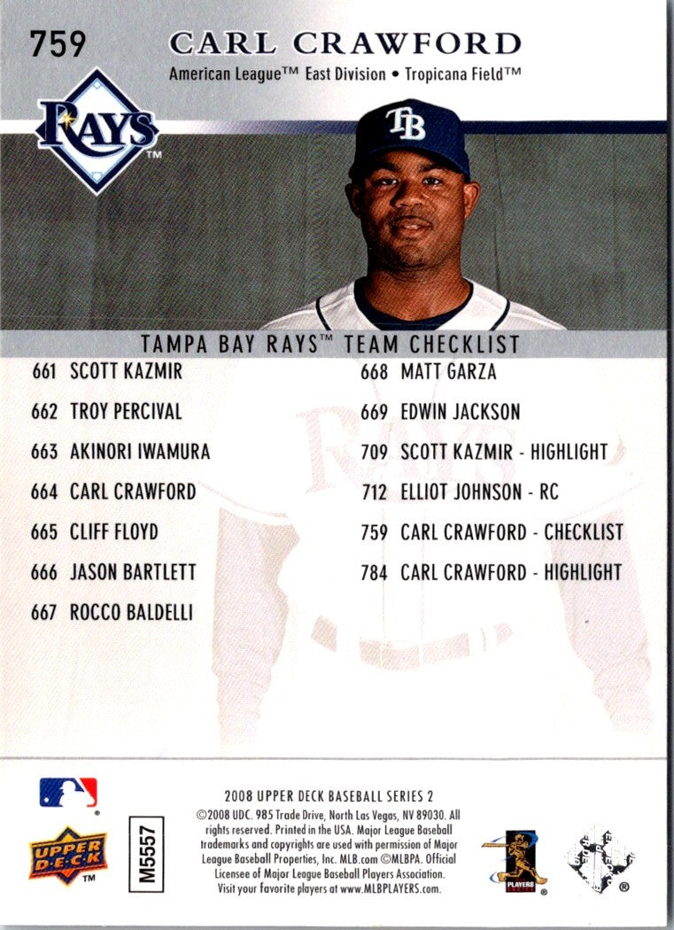 2008 Upper Deck Carl Crawford