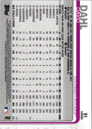 2019 Topps Chrome David Dahl