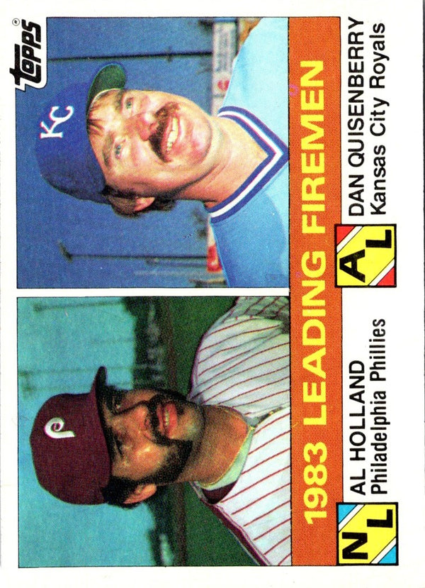 1984 Topps Nestle Al Holland/Dan Quisenberry #138