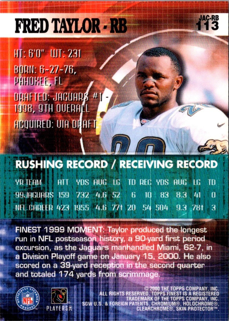 2000 Finest Fred Taylor