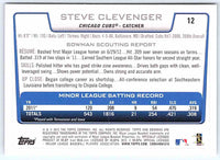 2012 Bowman Steve Clevenger #12