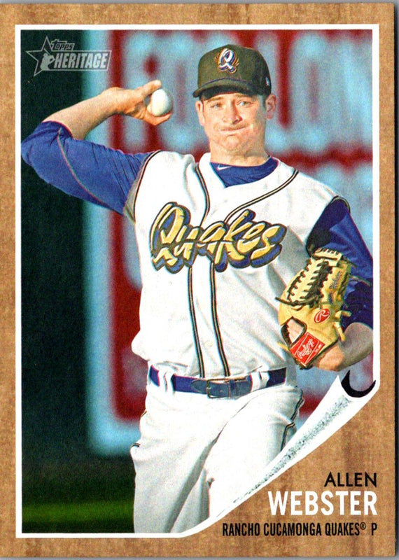 2011 Topps Heritage Minor League Allen Webster #199