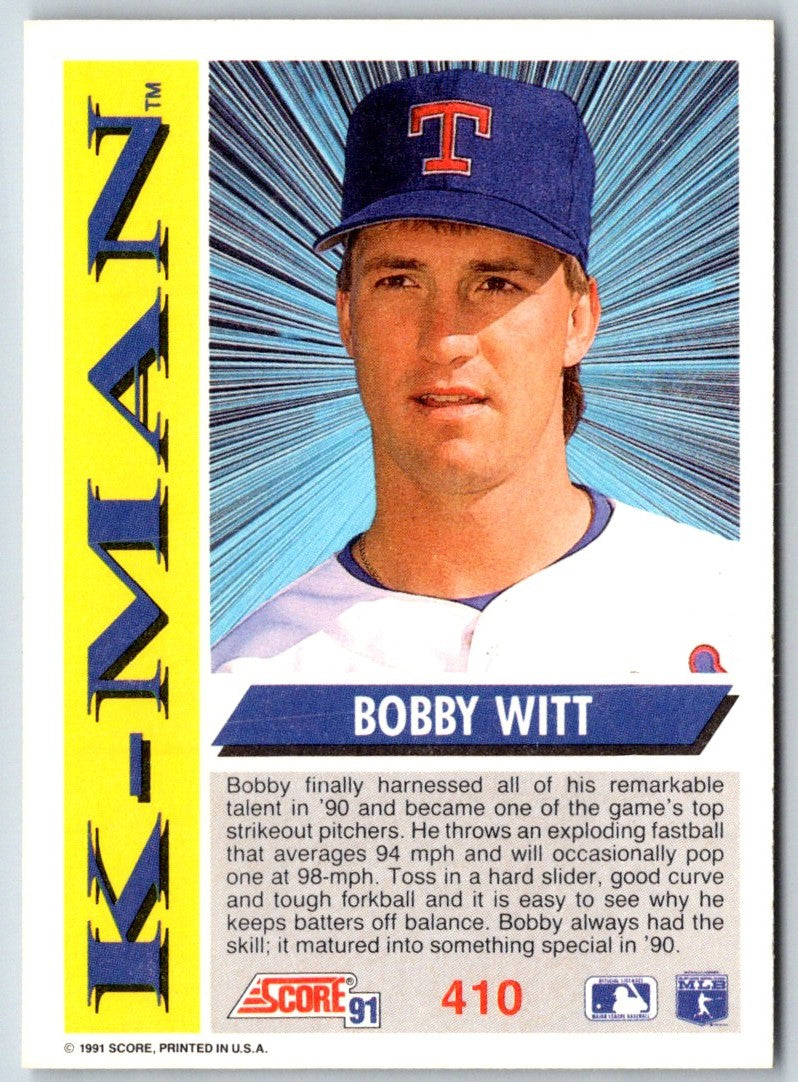 1991 Score Bobby Witt