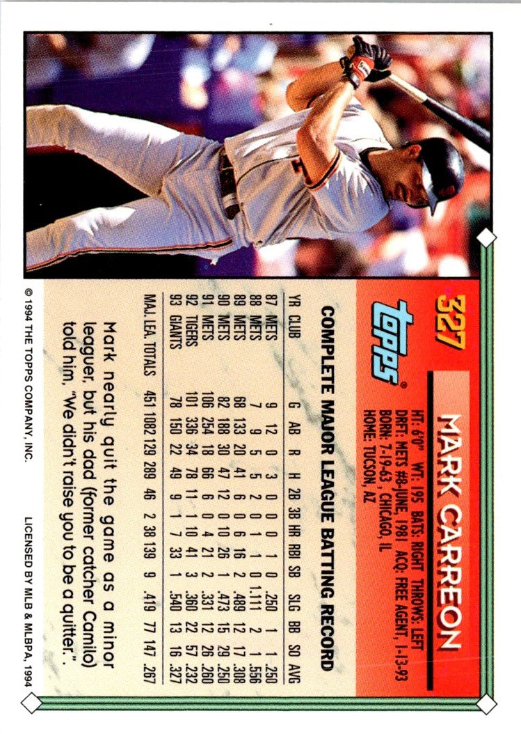 1994 Topps Mark Carreon