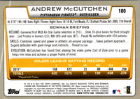 2012 Bowman Chrome Andrew McCutchen #180