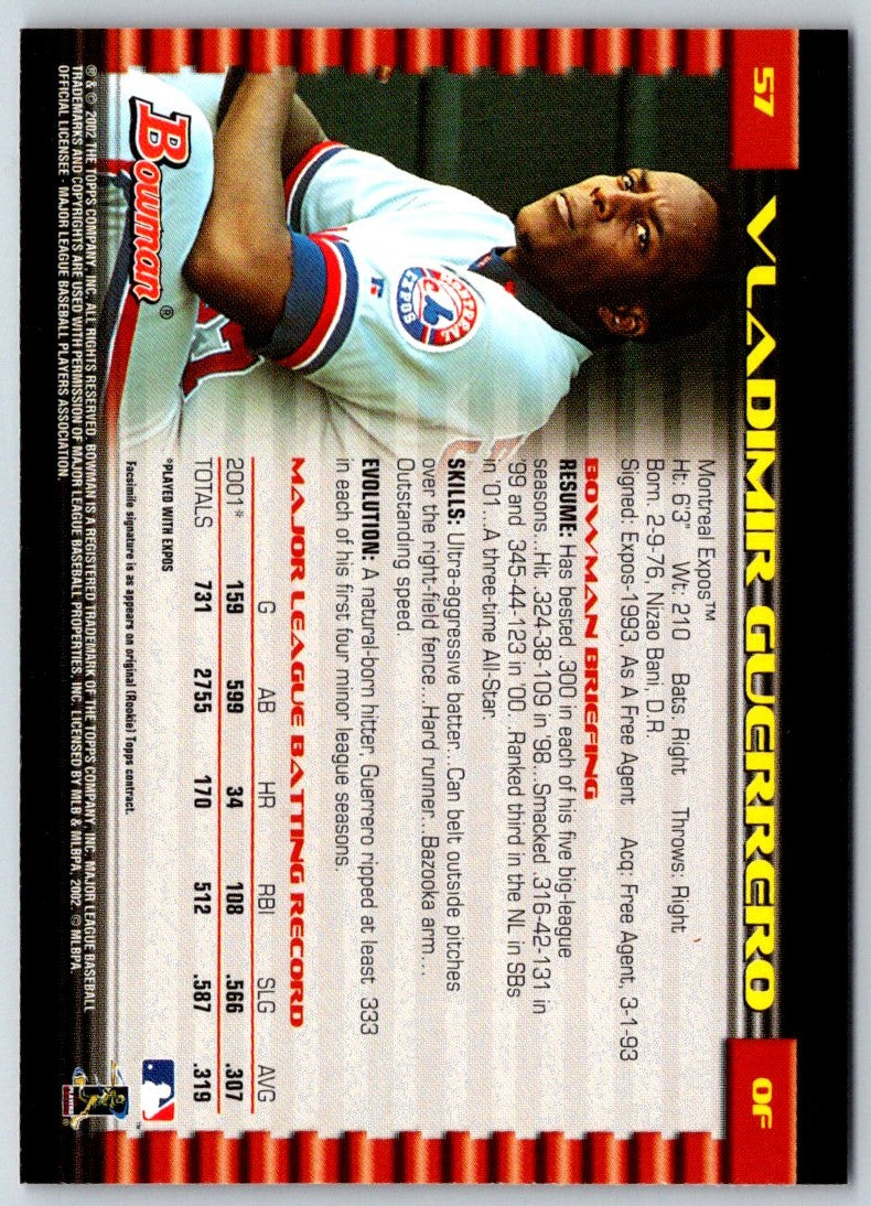 2002 Bowman Vladimir Guerrero