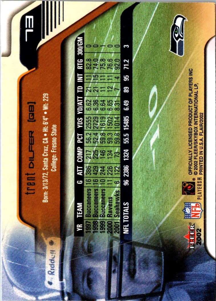 2002 Flair Trent Dilfer