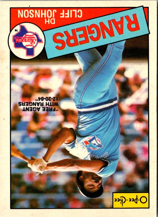 1984 O-Pee-Chee Cliff Johnson #221