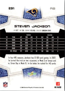 2008 Score Super Bowl XLIII Steven Jackson