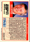 1989 Pro Set Announcers Mike Patrick